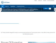 Tablet Screenshot of lntpower.com